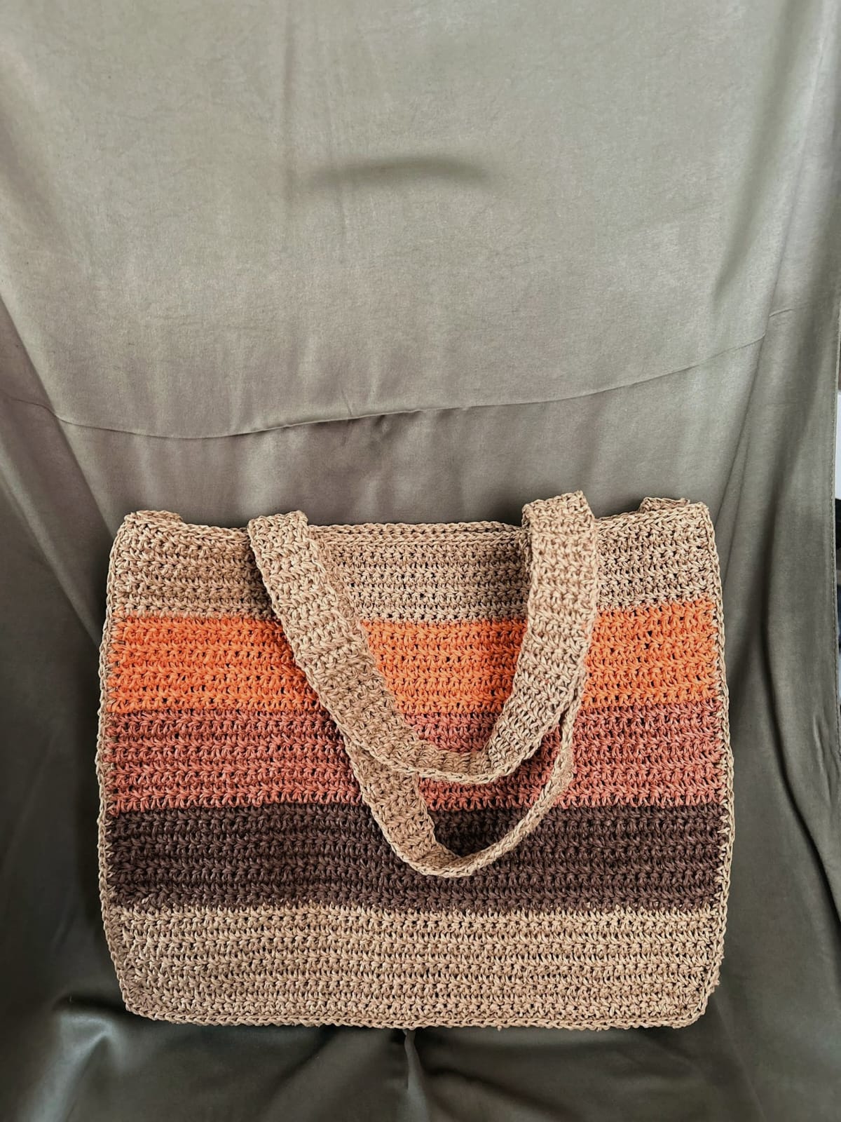 Bohem Renkler Örgü Çanta